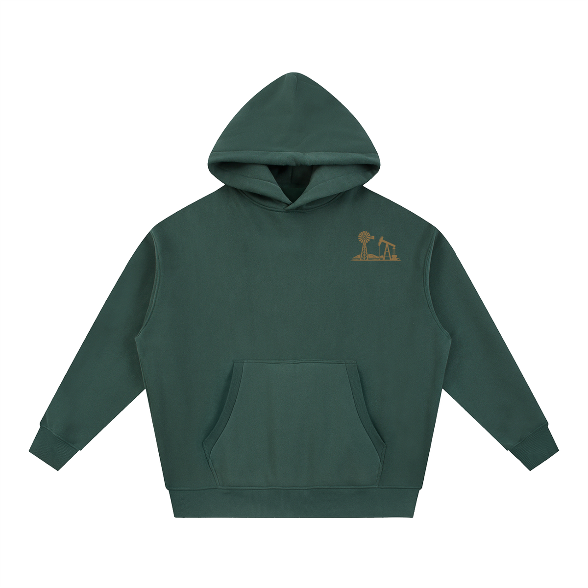 Unisex Boxy Fleece Hoodie - Panhandle Cactus