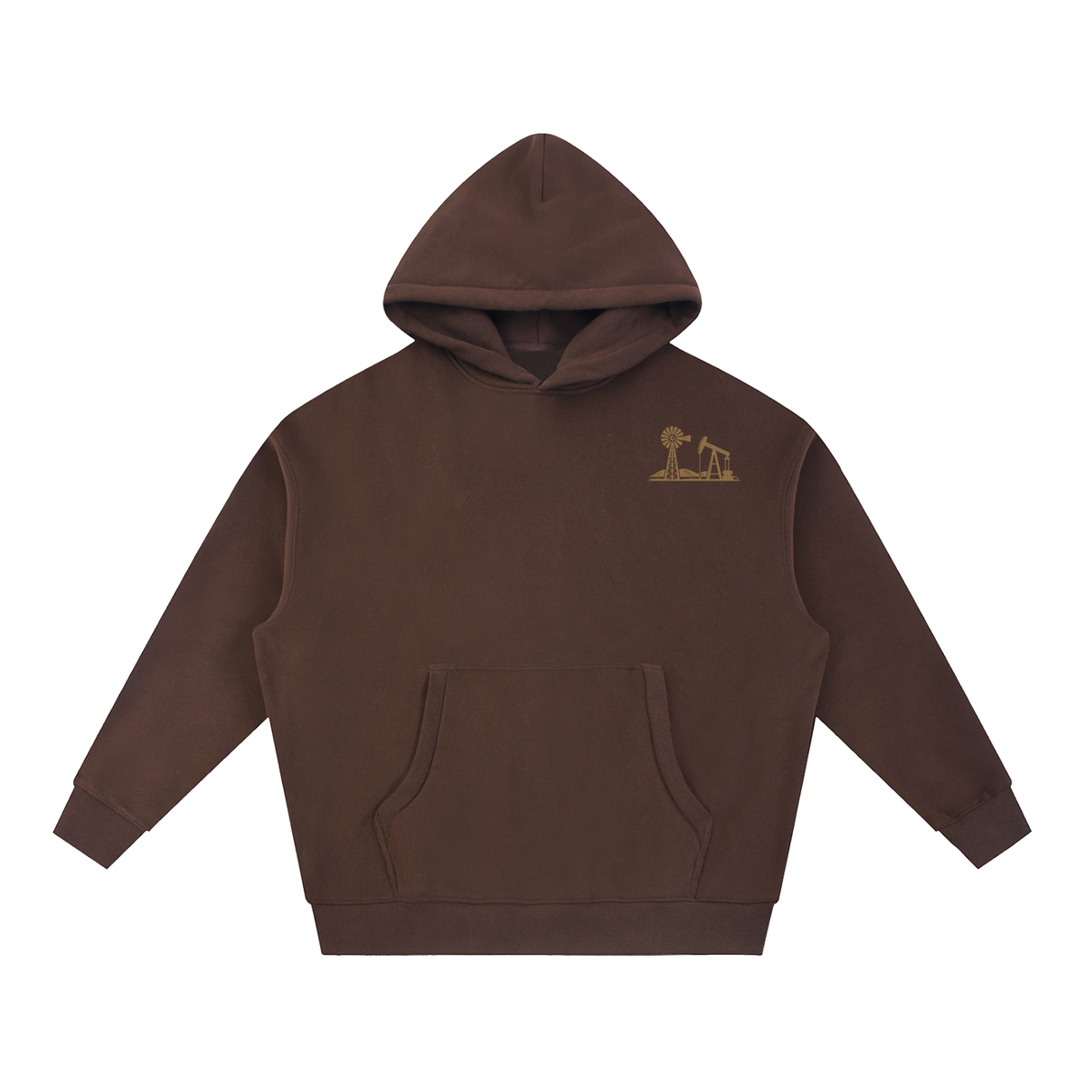 Unisex Boxy Fleece Hoodie - Panhandle Cactus