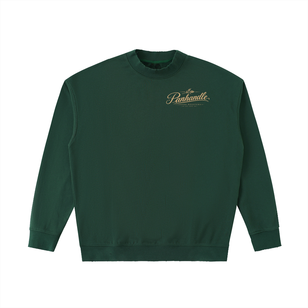 Drop Shoulder Crewneck Sweatshirt - Peace Lily Style